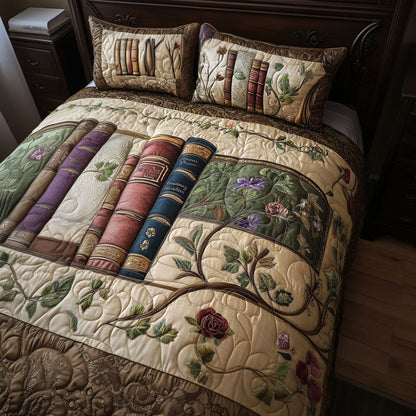 Pages of Comfort 3-Piece Quilted Bedding Set NCU0PTT244