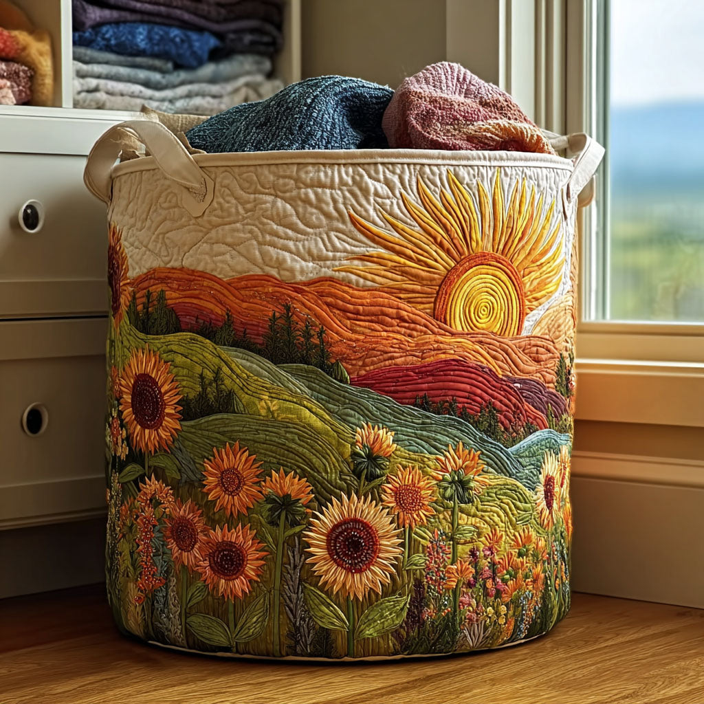 Painted Hills Quilted Laundry Basket NCU0DDK2023