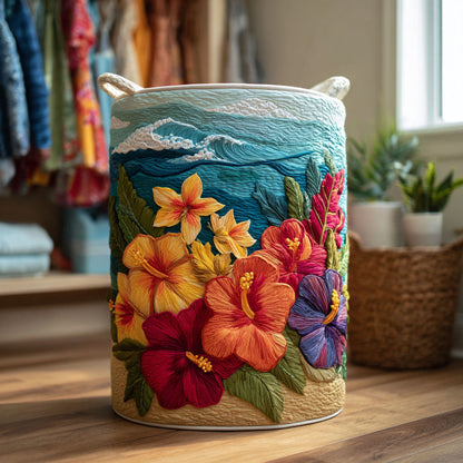 Palm Breeze Quilted Laundry Basket NCU0DDK2255