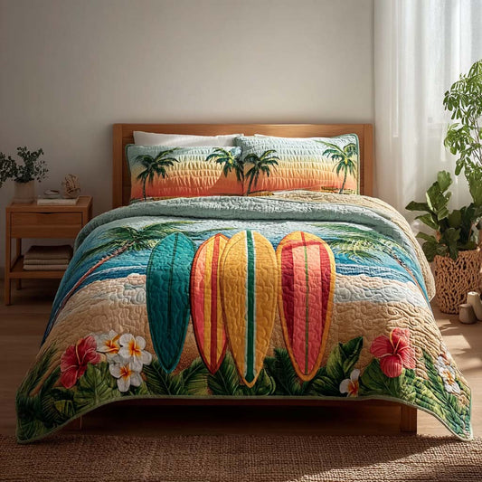 Palm Coast 3-Piece Quilted Bedding Set NCU0DQQ0826
