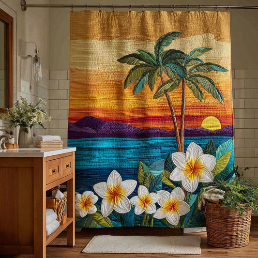 Palm Paradise Shower Curtain NCU0DDK2496