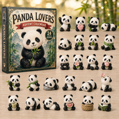 CHRISTMAS KICKOFF 40% OFF - Panda Lovers Advent Calendar 2026 - 24-Day Festive Countdown, Acrylic Charms Blind Box - Gift For Panda Lovers AC0TM090