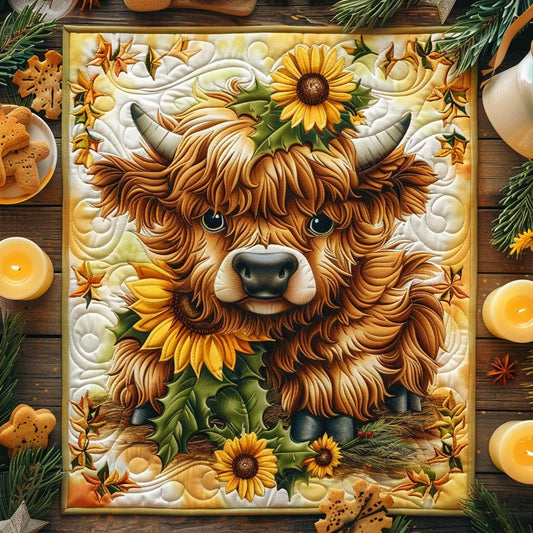 Paradise Cow Quilted Table Topper NCU0DQQ110