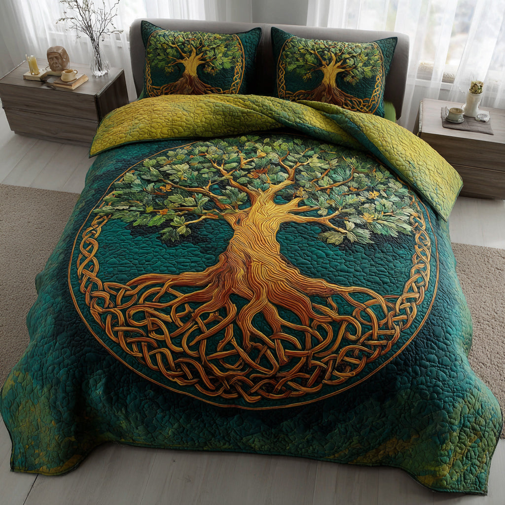 Queen of the Dead 3-Piece Quilted Bedding Set GFTOHD9882