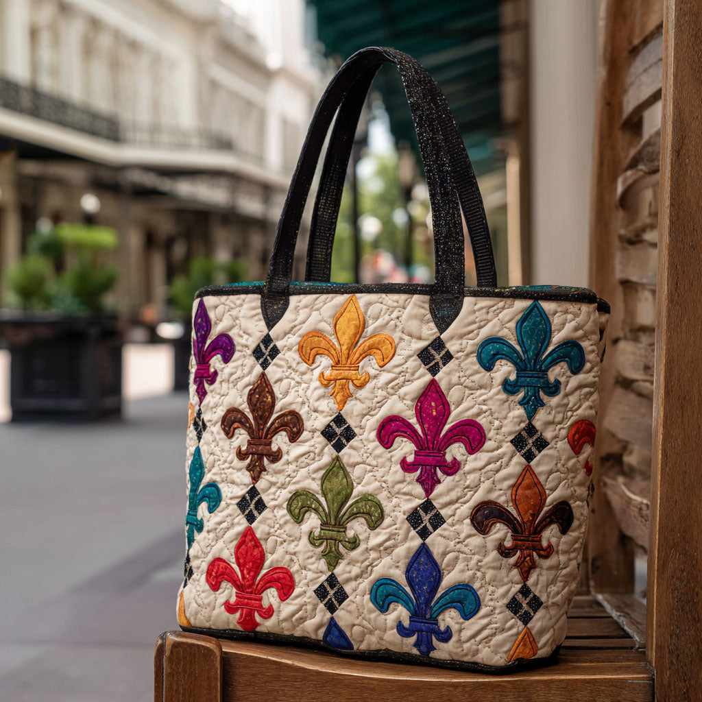 Parisian Charm Quilted Tote Bag NCU0PTT1725