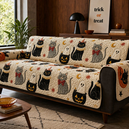 Party Cats Quilted Sofa Cover NCU0PVL948