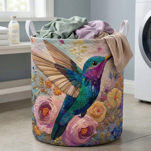 Pastel Blossom Quilted Laundry Basket NCU0NNT3028