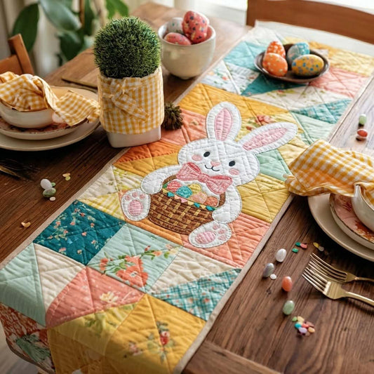 Pastel Bunny Quilted Table Runner NCU0DQQ0427