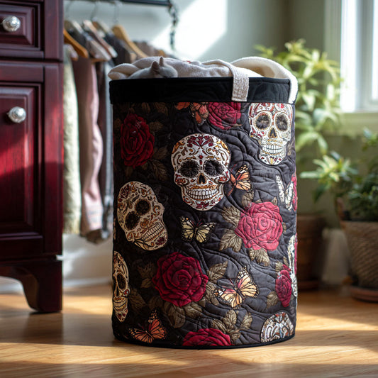 Pastel Calavera Quilted Laundry Basket NCU0PTT1038