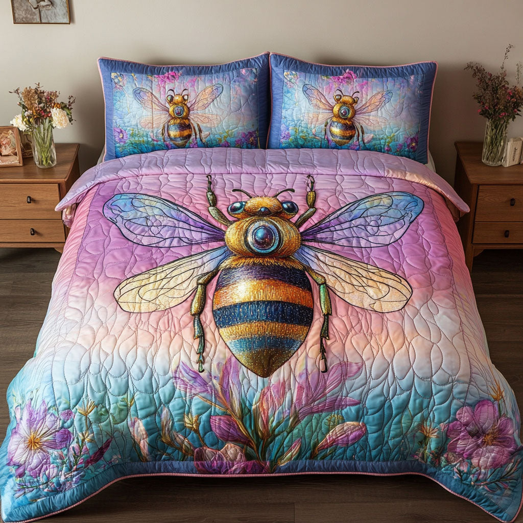 Pastel Dream 3-Piece Quilted Bedding Set NCU0NNT328