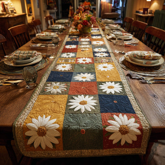 Pastel Meadow Quilted Table Runner NCU0HNH858