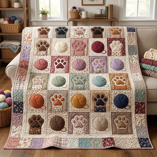 Pastel Paws Quilted Blanket NCU0NTV1135