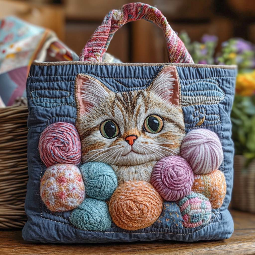 Pastel Paws Quilted Tote Bag NCU0NXD608