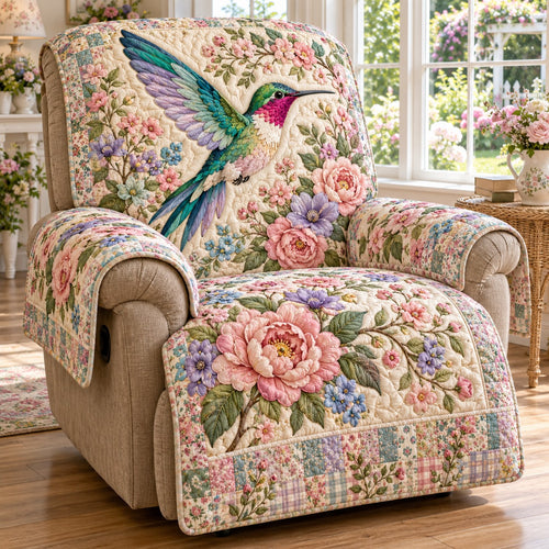 Pastel Peony Patchwork Quilted Sofa Cover NCU0NTV1177