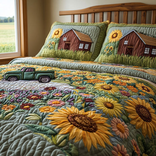 Pastoral Haven 3-Piece Quilted Bedding Set NCU0PTT398