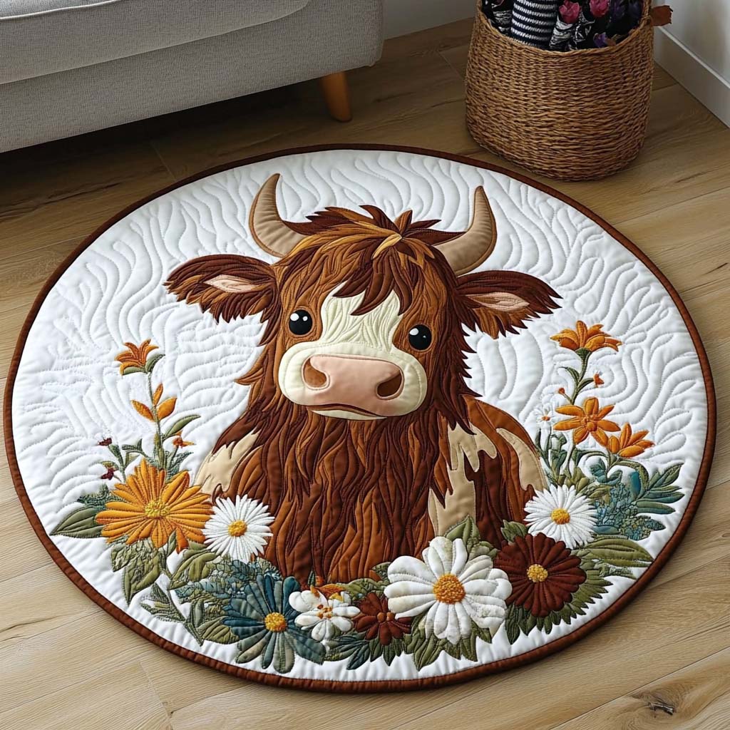 Pasture Pals Quilted Round Mat NCU0NT1291