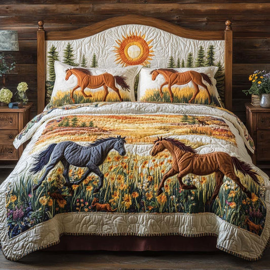 Pasture Spirit 3-Piece Quilted Bedding Set NCU0NNL156