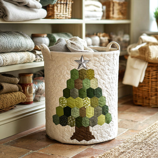 Patch Pine Quilted Laundry Basket NCU0NTV114