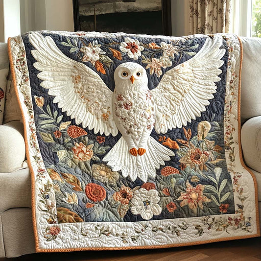 Patched Owl Wisdom Quilted Blanket NCU0NNT2170