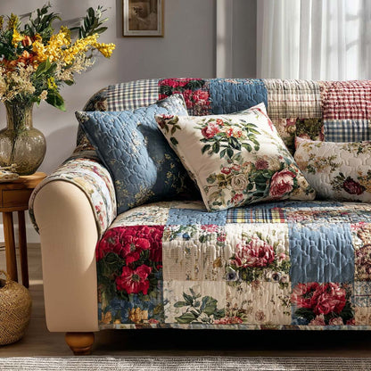 Patchwork Breeze Quilted Sofa Cover NCU0NNT2718