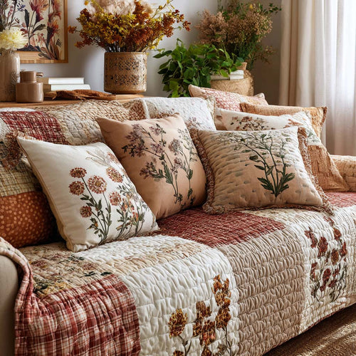 Patchwork Daylight Quilted Sofa Cover NCU0NNT2720