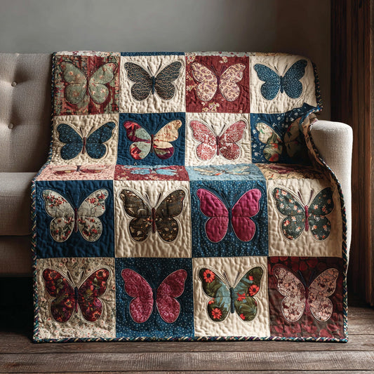 Patchwork Flight Quilted Blanket NCU0LDH482