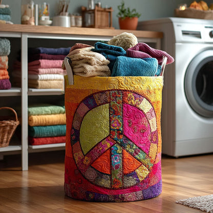 Patchwork Harmony Quilted Laundry Basket NCU0NTV085