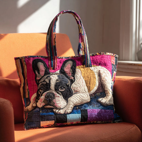 Patchwork Pup Quilted Tote Bag NCU0PTT2043