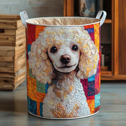 Patchwork Smile Quilted Laundry Basket NCU0NXD657