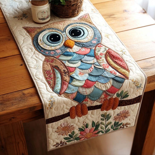 Patchwork Wisdom Quilted Table Runner NCU0DQQ0361