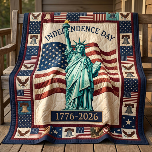 Patriot Bloom Quilted Blanket NCU0HNH1128