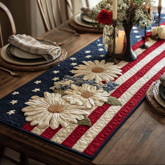 Patriot Bloom Quilted Table Runner NCU0DQQ0514
