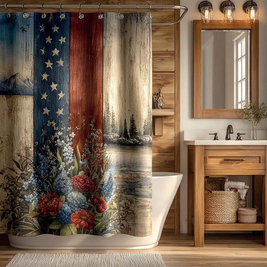 Patriot Bloom Shower Curtain NCU0DQQ0303