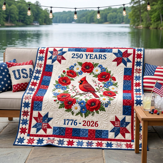 Patriot Cardinal Quilted Blanket NCU0NTD1888
