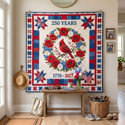 Patriot Cardinal Quilted Blanket NCU0NTD1888