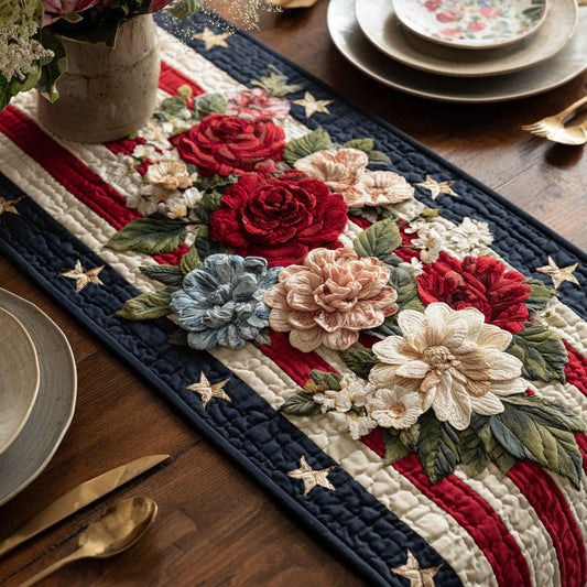 Patriot Garden Quilted Table Runner NCU0LDH474