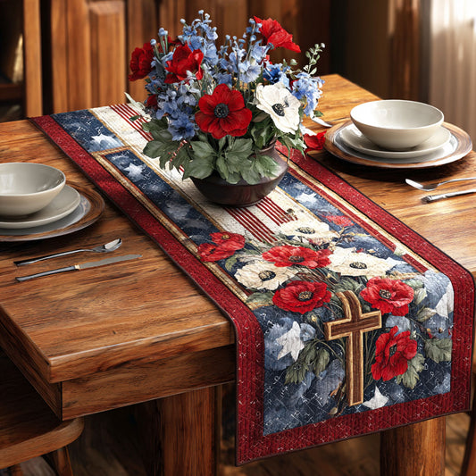 Patriot Garden Quilted Table Runner NCU0NTD1751