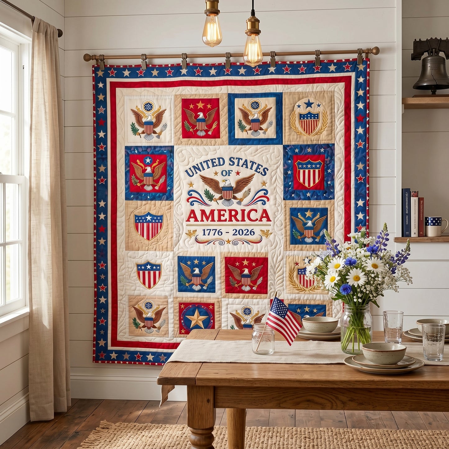 Patriot Heritage Quilted Blanket NCU0NTD1868