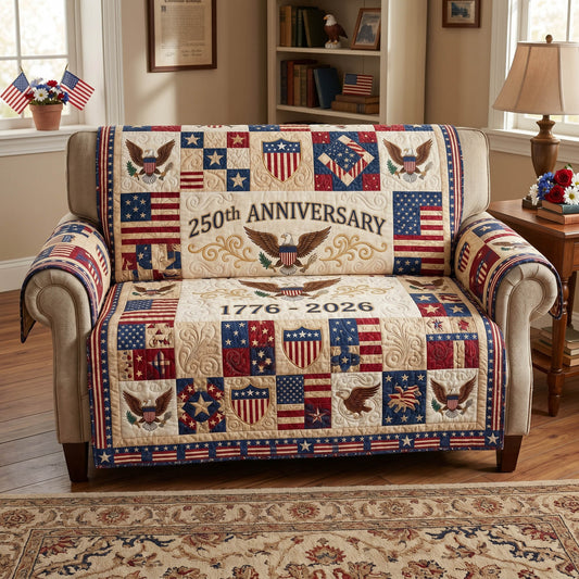 Patriot Heritage Quilted Sofa Cover NCU0NTD1907