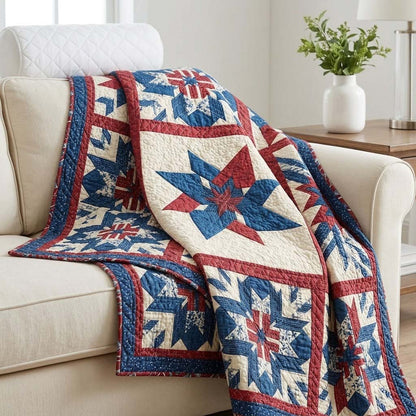 Patriot Plaid Quilted Blanket NCU0DQQ0537