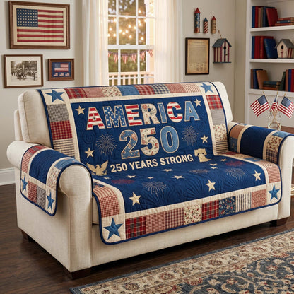Patriot Pride 250 Quilted Sofa Cover NCU0HNH1044