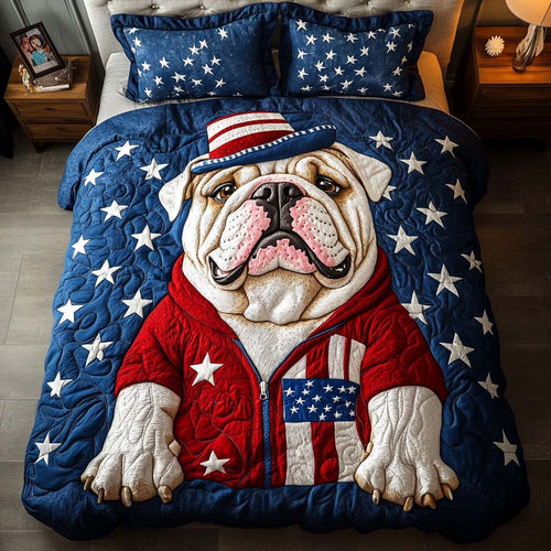 Patriot Pup Stance 3-Piece Quited Bedding Set NCU0NNT853