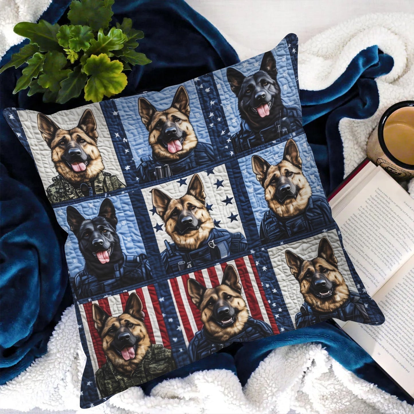 Patriot Shepherd Quilted Pillow Case NCU0PT703