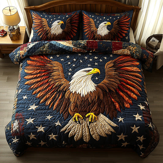 Patriot Sky 3-Piece Quilted Bedding Set NCU0DV516