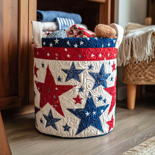 Patriot Spirit Quilted Laundry Basket NCU0NNT1554