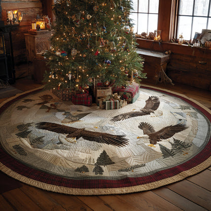Patriot Wing Christmas Quilted Tree Skirt NCU0DV1471