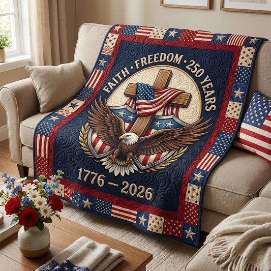 Patriot Wings Quilted Blanket NCU0NTV1032