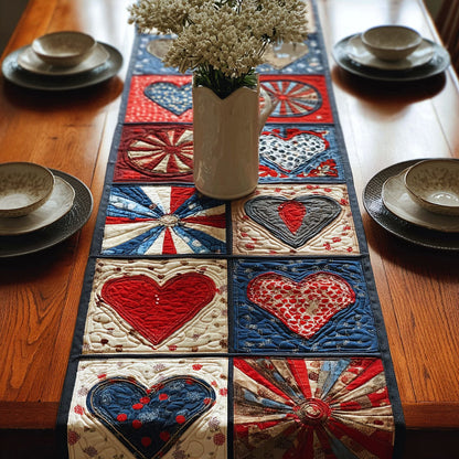Patriotic Spirit Quilted Table Runner NCU0PTT599