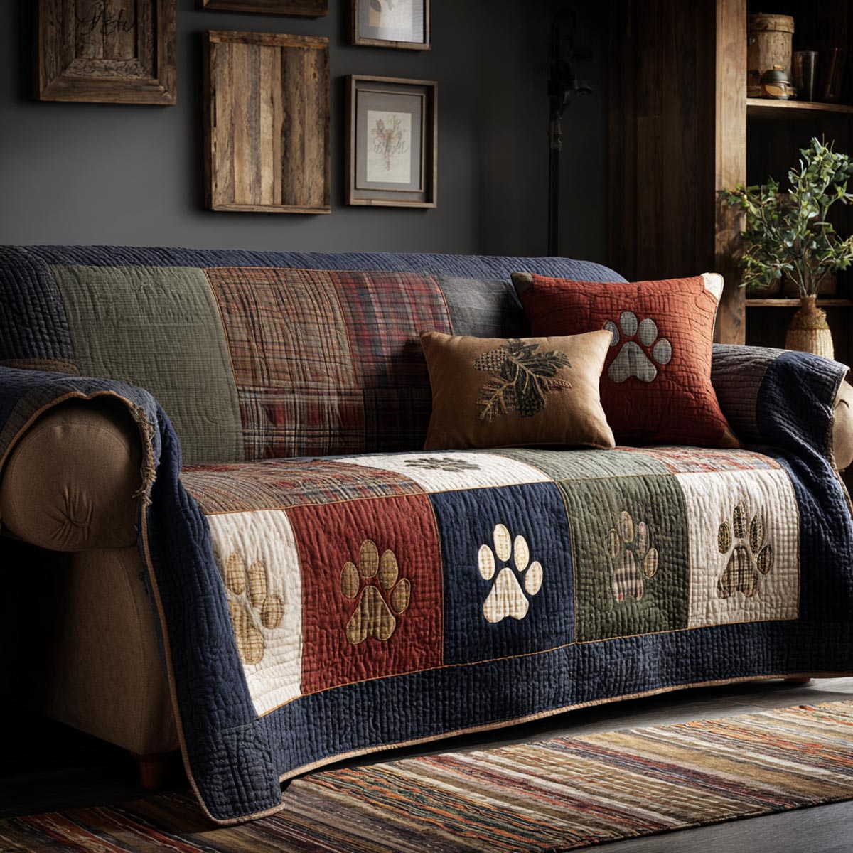 Paw Haven Quilted Sofa Cover NCU0DV1729