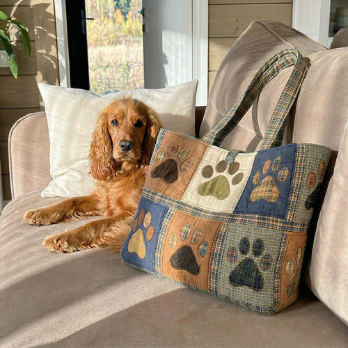 Paw Patchwork Quilted Classic Tote Bag NCU0NNT3161